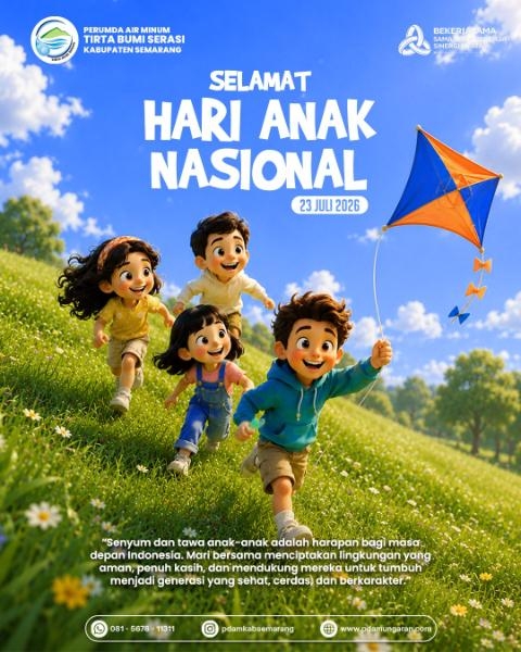 Selamat Hari Anak Nasional 2026: Bersama Mewujudkan Generasi Sehat, Cerdas, dan Berkarakter